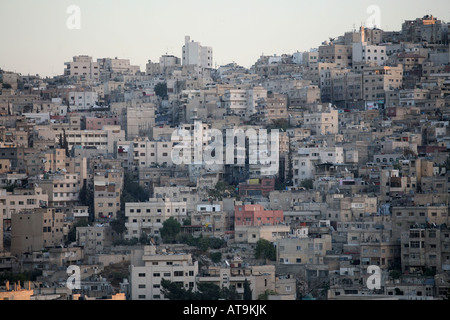 Amman is known as the city built on seven hills Stock Photo