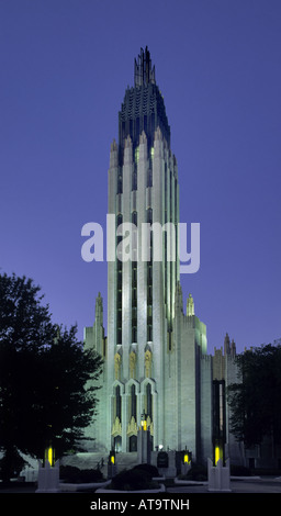 United Methodist Church at dawn, Tulsa, Oklahoma, USA Stock Photo