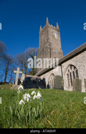 Picturesque Cornish village of Altarnun, Cornwall, England. Autumn ...