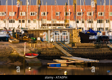 Early morning sun on Axmouth Harbour, Devon Stock Photo