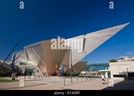 Denver Art Museum in Frederic C Hamilton Building, designed by Daniel Libeskind, Denver, Colorado, USA Stock Photo