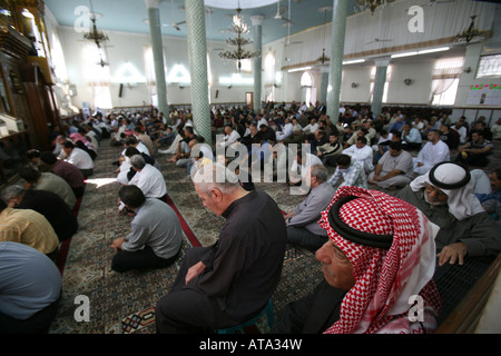 Islam is the religion of Jordan. There are many mosques in the capital city of Amman Stock Photo