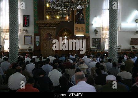 Islam is the religion of Jordan. There are many mosques in the capital city of Amman Stock Photo