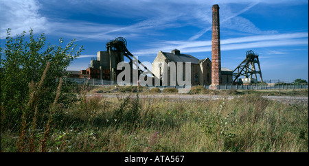Abandoned Colliery near Mansfield, Nottinghamshire, England. Stock Photo