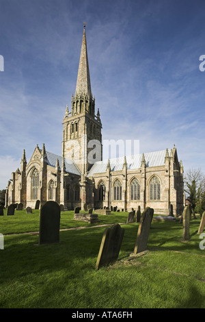 St Patricks Church a grade one listed building in the village of Patrington Humberside East Riding of Yorkshire