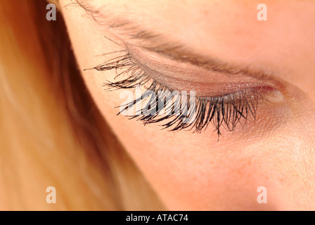 Close up of a womans eye Stock Photo