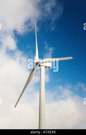 Wind power turbine against the blue sky Stock Photo - Alamy