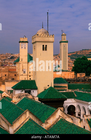 Kairaouine Mosque, religious building, sacred building, Fes el-Bali, city of Fez, Fez, Morocco, North Africa, Africa Stock Photo