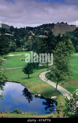 Golf Course at Carmel Valley Ranch Resort Carmel Valley Monterey County California Stock Photo