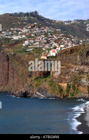 Cliff Cabo Girao, the highest one in Europe, Portugal, Madeira Stock Photo