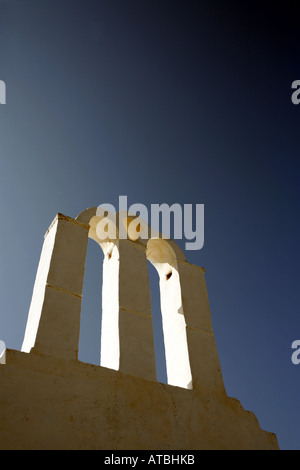 greece cyclades sikinos one of the many whitewashed churches Stock Photo