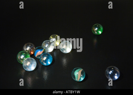 Glass marbles, close-up Stock Photo