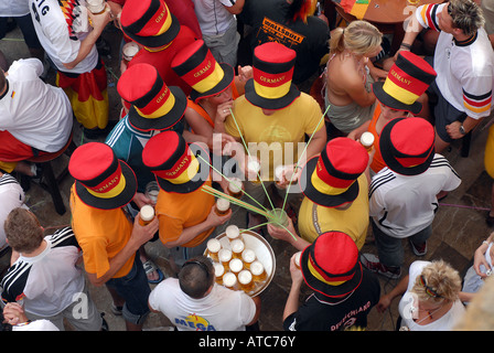 German football fans, Majorca, Spain Stock Photo