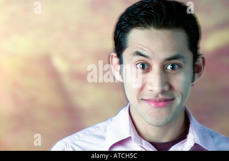 Portrait Mixed Race Man Stock Photo
