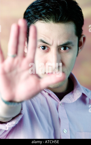 Portrait Mixed Race Man Stock Photo