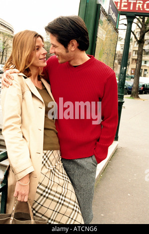 Couple, Paris, France Stock Photo