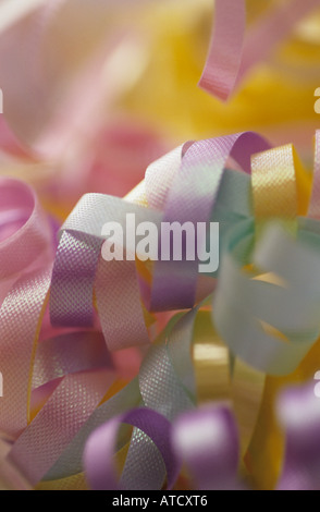 Colorful gifts with bows and ribbons celebrating a birthday Stock Photo
