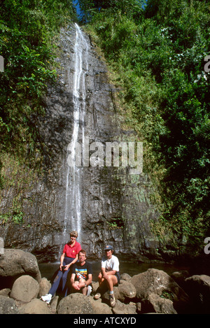 Manoa Falls, Honolulu, Oahu, Hawaii, USA Stock Photo