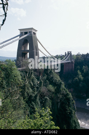 Clifton Suspension Bridge, Bristol. Architect: Isambard Kingdom Brunel Stock Photo