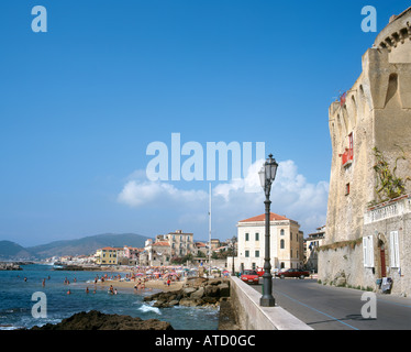 Santa Maria di Castellabate, Costa Cilento, Gulf of Salerno, Italy Stock Photo