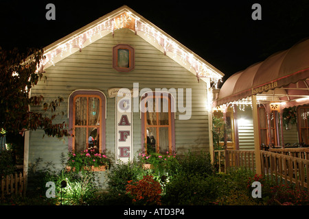 Indiana Chesterton,Lucrezia Cafe,restaurant restaurants food dining cafe cafes,entrance,front,IN061007140 Stock Photo