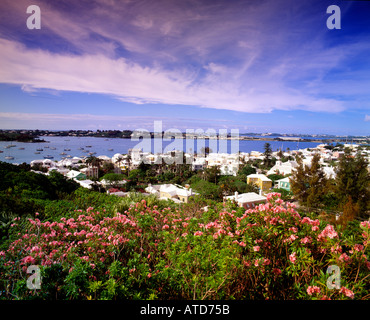 View Of Boats In Harbor Bermuda Stock Photo - Alamy