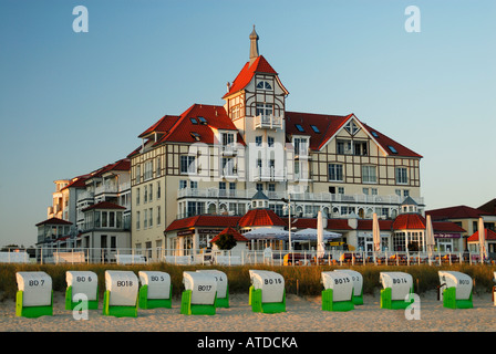 Typical local architecture - Residencial building called Meeresblick in Kuehlungsborn, Western Pomerania, Germany Stock Photo