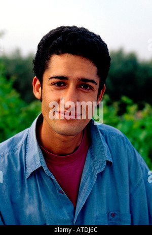 1, one, Moroccan man, Moroccan, man, male student, student, head and shoulders, portrait, Marrakech, Marrakech Province, Morocco, North Africa, Africa Stock Photo