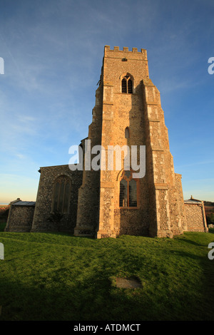 St. Nicholas's church at Salthouse in Norfolk. Stock Photo