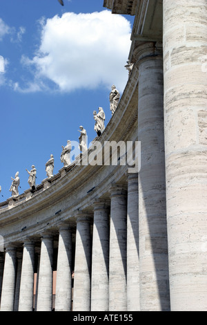 The Piazza San Pietro at the Vatican in Rome Italy Stock Photo