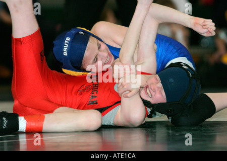U S Girls Wrestling Association National Championships Stock Photo