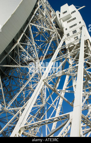 Detail of Jodrell Bank radio telescope Cheshire Stock Photo