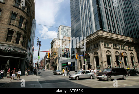 The Yonge Street and Queen Street, Toronto, Canada Stock Photo