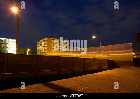 Wall Park in Berlin at night, Germany Stock Photo