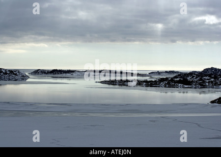 Sea in winter shroud Stock Photo