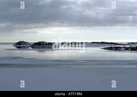 Sea in winter shroud Stock Photo