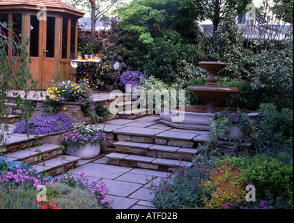 The Gardman Wild Bird Garden designed David Domoney Chelsea Flower Showv2004 Stock Photo