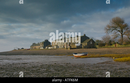 Sunderland Point, near Lancaster, Lancashire, UK accessible by a causeway that floods twice a day Stock Photo