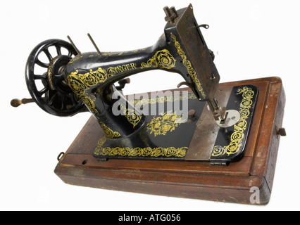 Vintage Singer Sewing Machine Stock Photo