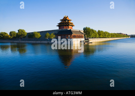 Watchtower, Forbidden City, Beijing, China Stock Photo