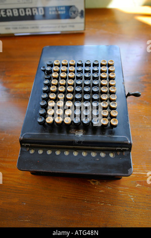 Comptometer calculator Naples Florida Depot Collier County Museum Stock Photo
