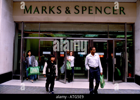 Marks and Spencer store in Oxford Street Marble Arch London England Stock Photo