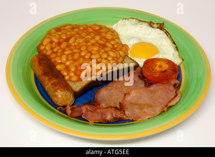 Full English breakfast Stock Photo