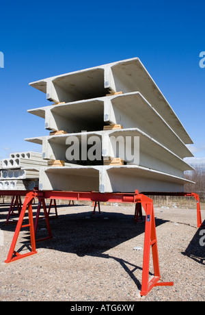 Prefabricated concrete construction elements , Finland Stock Photo