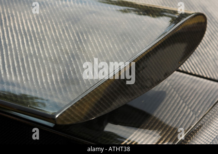 Bugatti EB110 Carbon Fibre rear wing Stock Photo