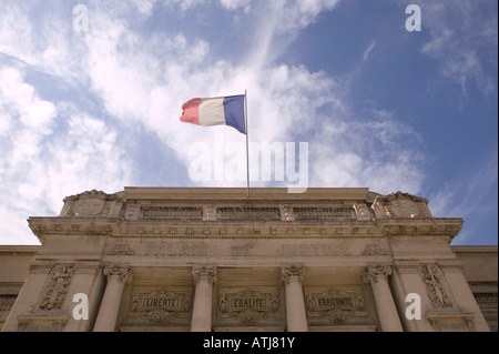 Facade of building of the Palais de Justice in Toulon France 2006 Stock Photo