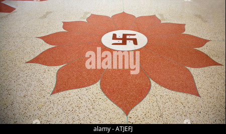 Floor of Indian Temple in Mombasa Kenya Africa Stock Photo