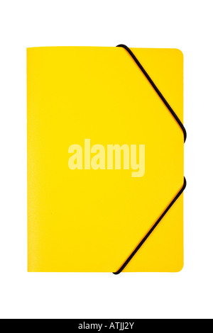 Yellow folder isolated on white background With clipping path included Stock Photo