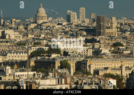 View of Paris from the Arc de Triomphe Stock Photo