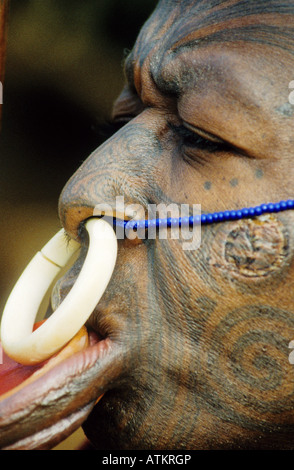 Tribal man, Kenya, East Africa Stock Photo